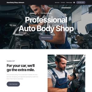 webová šablona pro Auto Body Shop