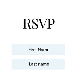 Wedding website RSVP