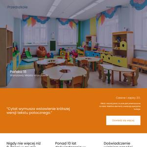 Szablon dla a Kindergarten