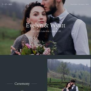 Wedding website template