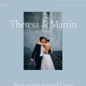 Wedding website template