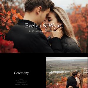 Wedding website template