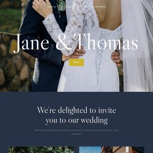 Wedding website template