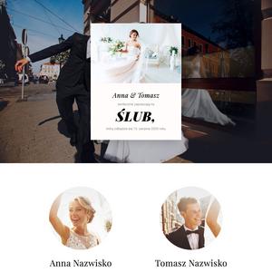 Szablon dla a Wedding website