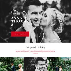 Wedding website template