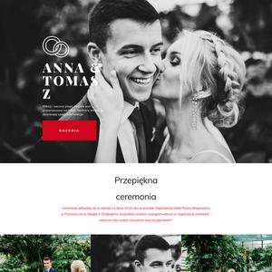 Szablon dla a Wedding website