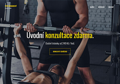 Strony internetowe dla trenerów fitness