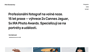 Šablona webu pro fotografa